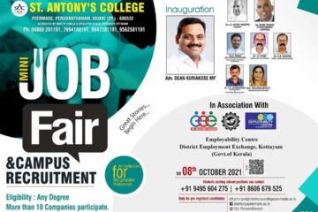 Mini Job Fair at St.Antony’s College, Peruvanthanam (Idukki)