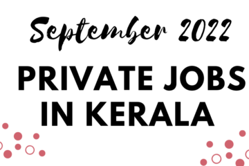 Private Jobs in Kerala: 21 September 2022