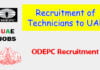 ODEPC Recruitment of Technicians to UAE