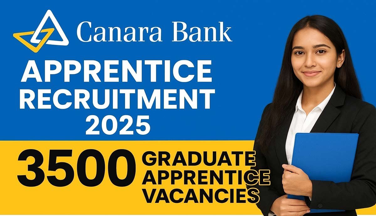 Canara Bank Recruitment 2025: 3,500 Graduate Apprentice Vacancies ...