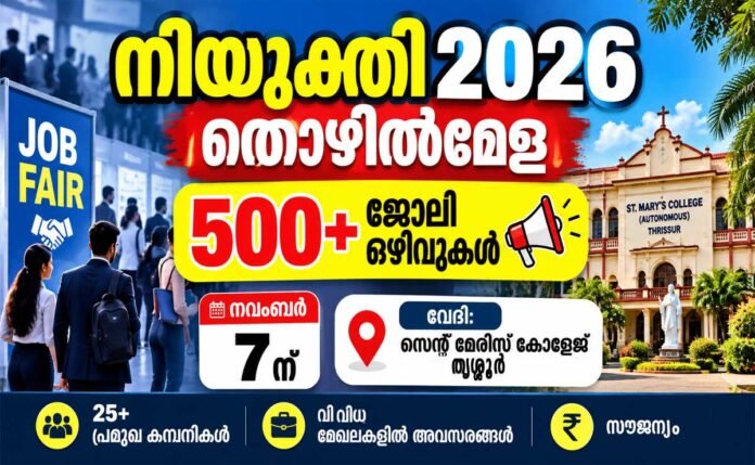 Niyukthi-Job-Fest-Thrissur- Niyukthi-Job-Fest Thrissur-2026